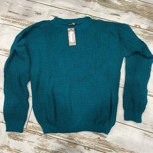Boohoo Teal Sweater